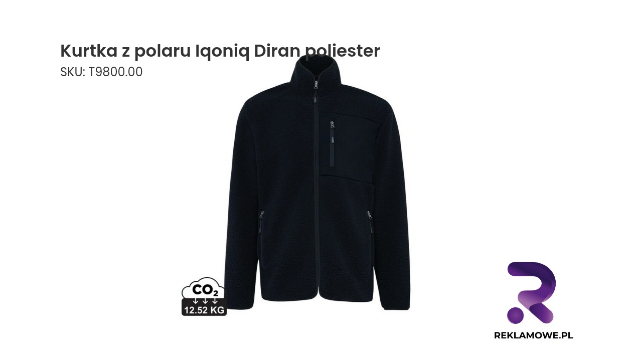 Kurtka z polaru Iqoniq Diran wykonana z poliestru