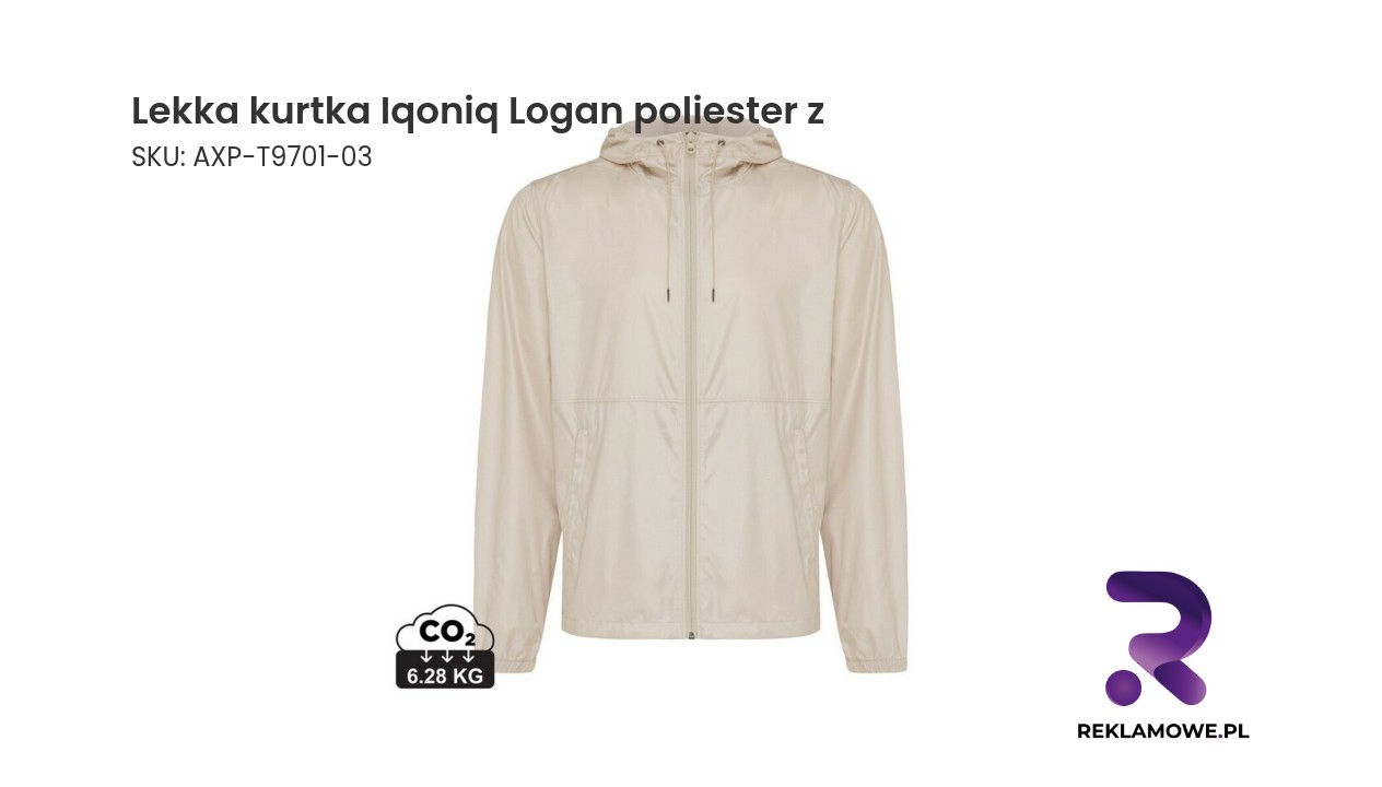 Lekka kurtka Iqoniq Logan, poliester z recyklingu Lekka kurtka Iqoniq Logan wykonana z poliestru