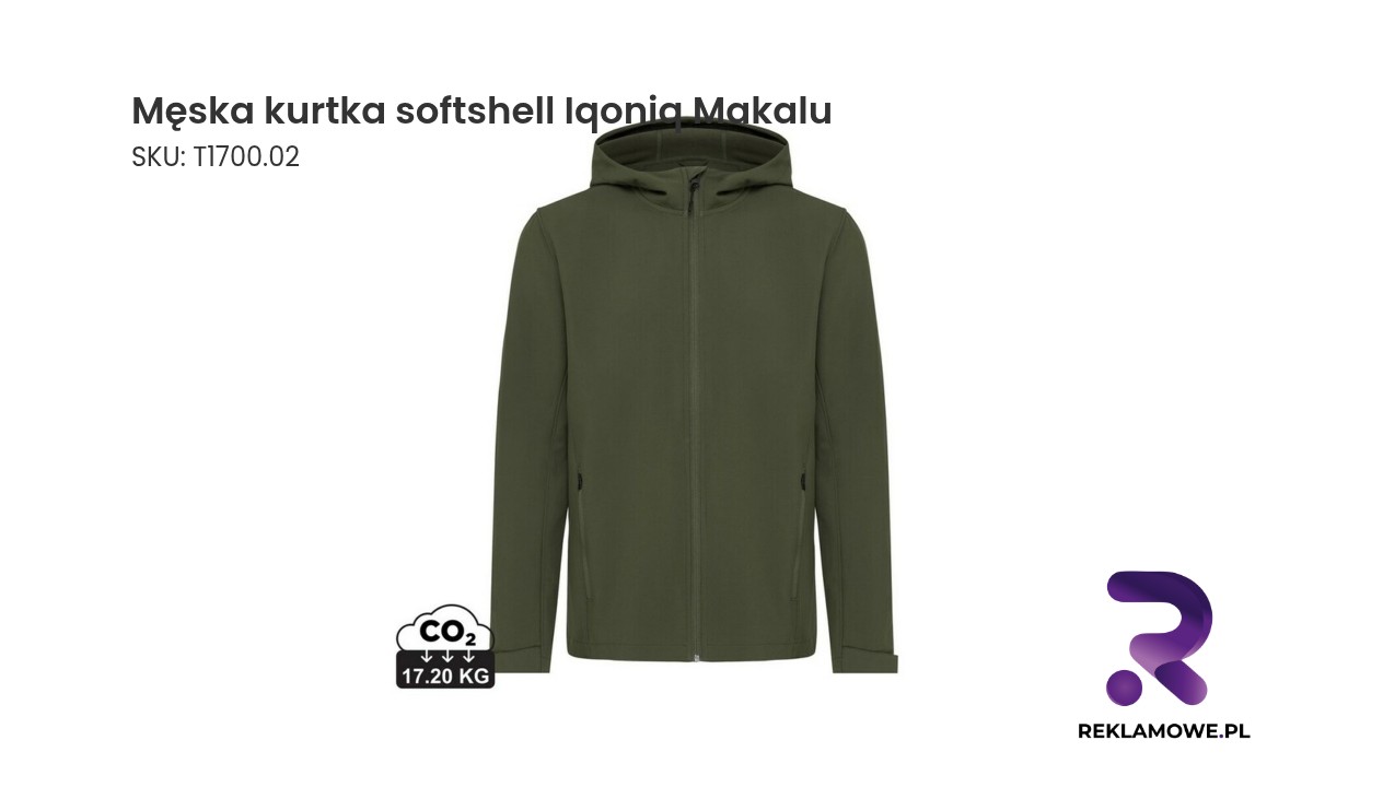 Męska kurtka softshell Iqoniq Makalu w kolorze czarnym