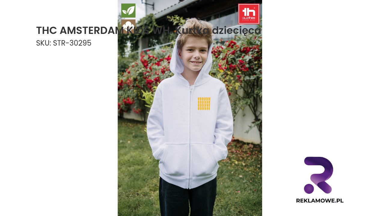 Kurtka dziecięca THC Amsterdam w kolorze białym