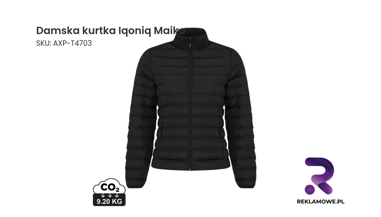 Elegancka damska kurtka Iqoniq Maiko w kolorze czarnym