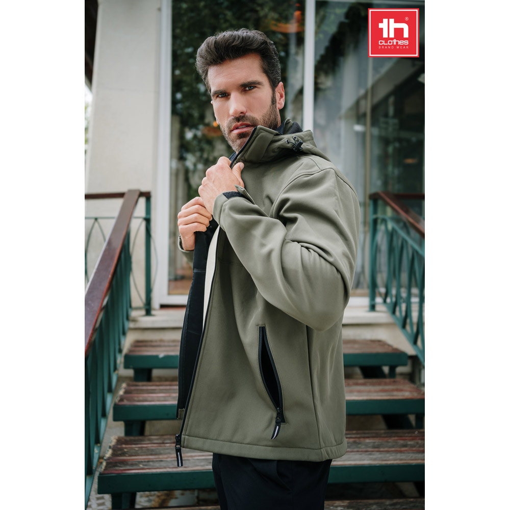 THC ZAGREB. Męska kurtka softshell z poliestru i elastanu 30180_set