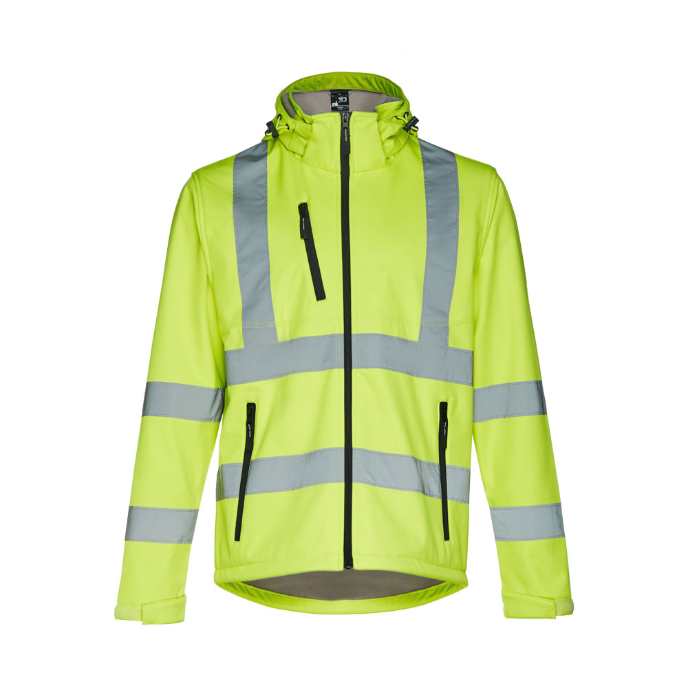 THC ZAGREB WORK. Kurtka softshell o wysokiej widoczności (unisex) 30182_set