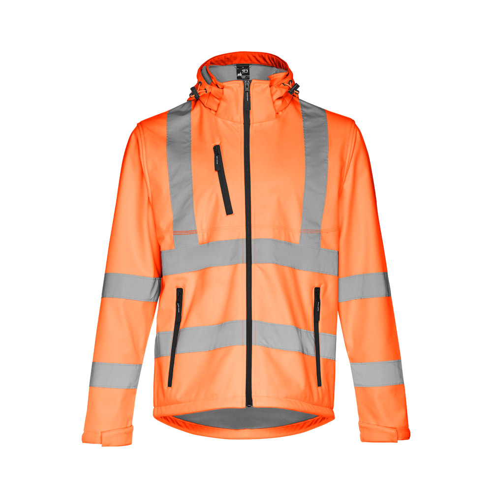THC ZAGREB WORK. Kurtka softshell o wysokiej widoczności (unisex) 30182_set