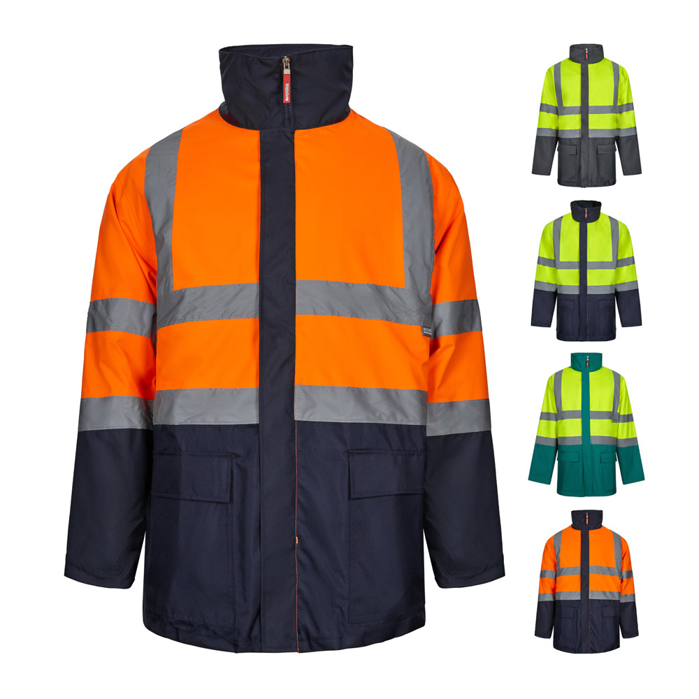 VL JUNO. Dwukolorowa kurtka 4 w 1 (180 g/m²) z poliestru (100%) z powłoką PU 36108_set