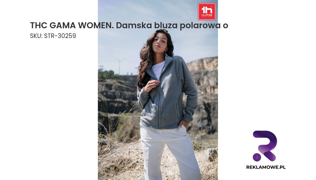 THC GAMA WOMEN. Damska bluza polarowa o wysokiej gęstości wykonana z poliestru THC GAMA WOMEN damska bluza polarowa