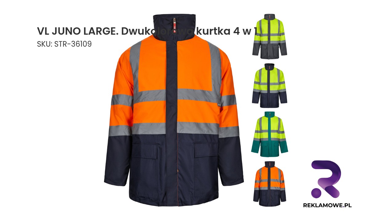 VL JUNO LARGE dwukolorowa kurtka 4 w 1