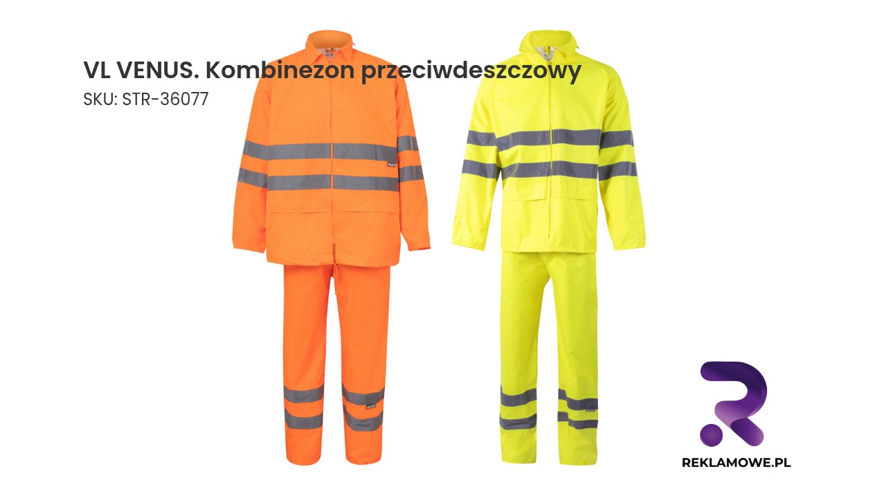 VL VENUS. Kombinezon przeciwdeszczowy (130 g/m²) z poliestru (100%) z powłoką PU VL VENUS kombinezon przeciwdeszczowy